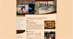 Desktop Screenshot of citybowling-rostock.de