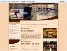 Tablet Screenshot of citybowling-rostock.de